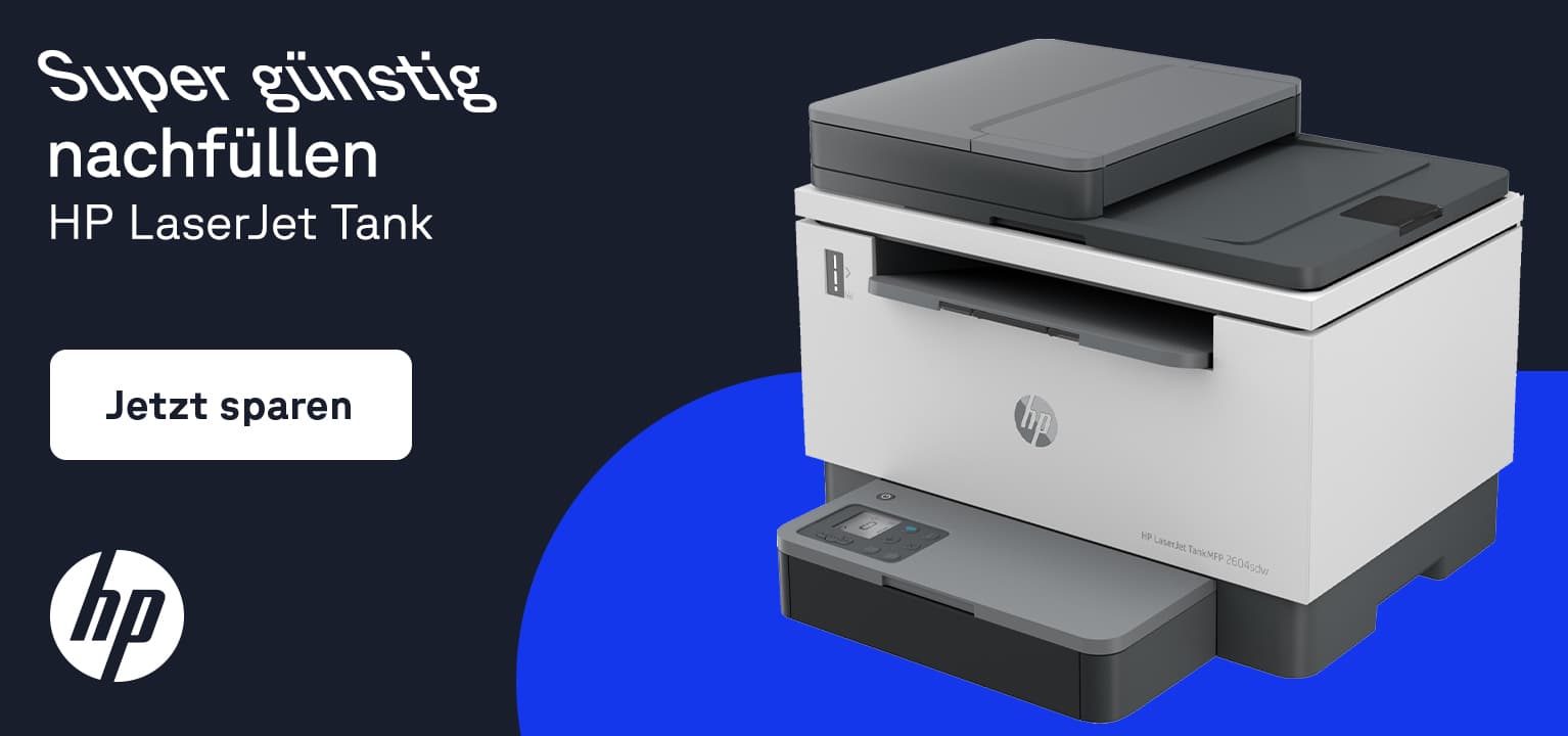 Zu den HP-Laserdruckern LaserJet Tank
