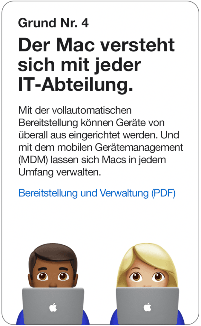 Mehr Informationen zur Bereitstellung und Verwaltung