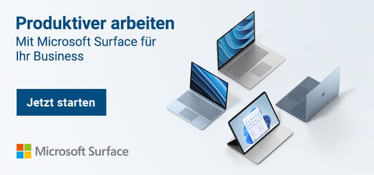 Zu Microsoft Surface für Ihr Business