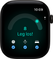Apple Watch Series 12, Aluminiumgehäuse, Farbe Schwarz, Tagesformwert 8, rechte Seitenansicht, Digital Crown