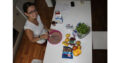 Eis mit Nougatcreme und Banane