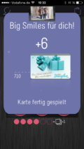 Wenn sechs Spots einer Karte getagged wurden, gibt's sechs Punkte (Smiles)