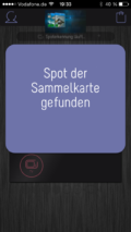 Sobald ein Spot erkannt wurde, wird dies signalisiert