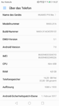 Das P10 lite kommt mit Android 7.0.
