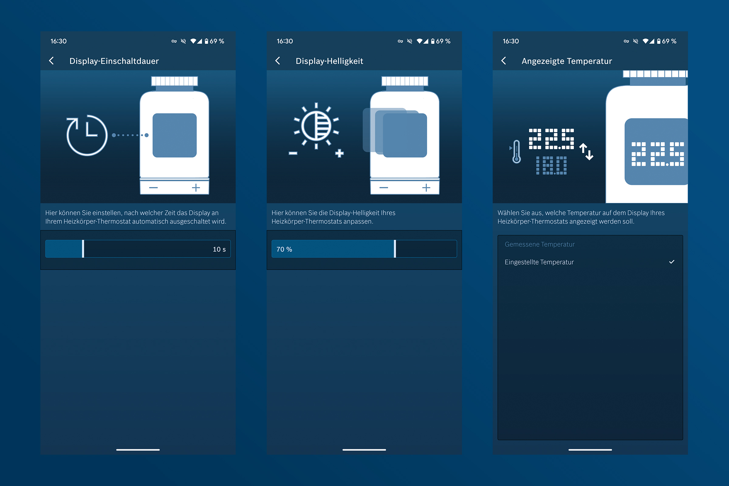 Bosch smart Homer Thermostat App